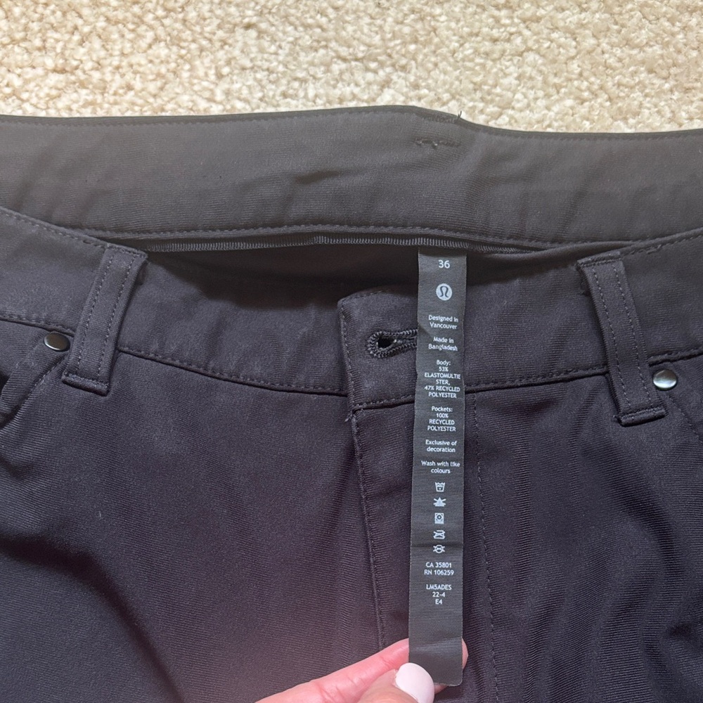 lululemon athletica Black Straight-Leg Trousers - Picture 2 of 4